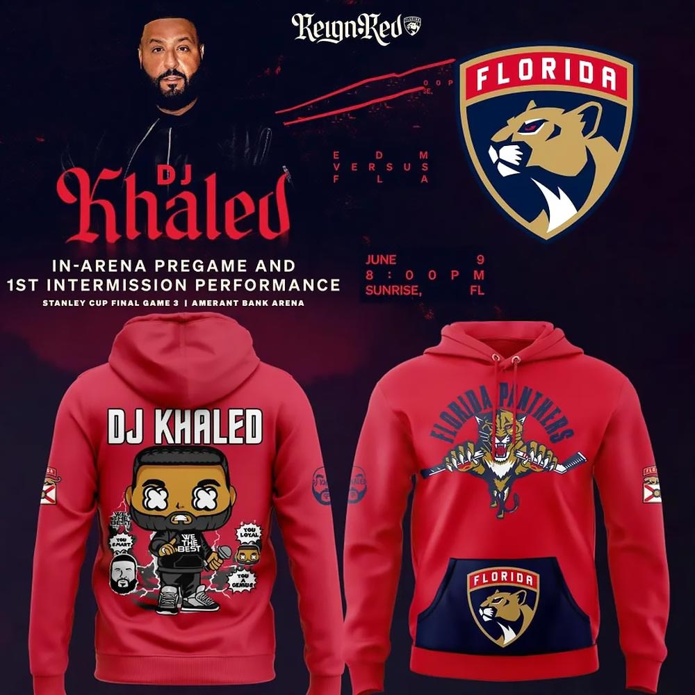 Florida Panthers x JD Khaled Limited Edition Hoodie Florida Panthers Merch Best Gift For Fans