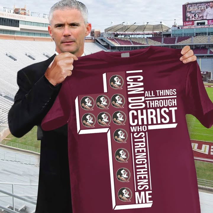 Florida State Seminoles Faith T-Shirt I Can Do All Things Through Christ Who Strengthens Me