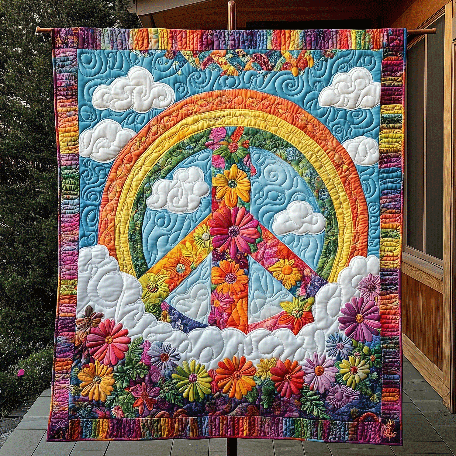 Flower Power Bliss Quilted Blanket Best Christmas Gifts For Women