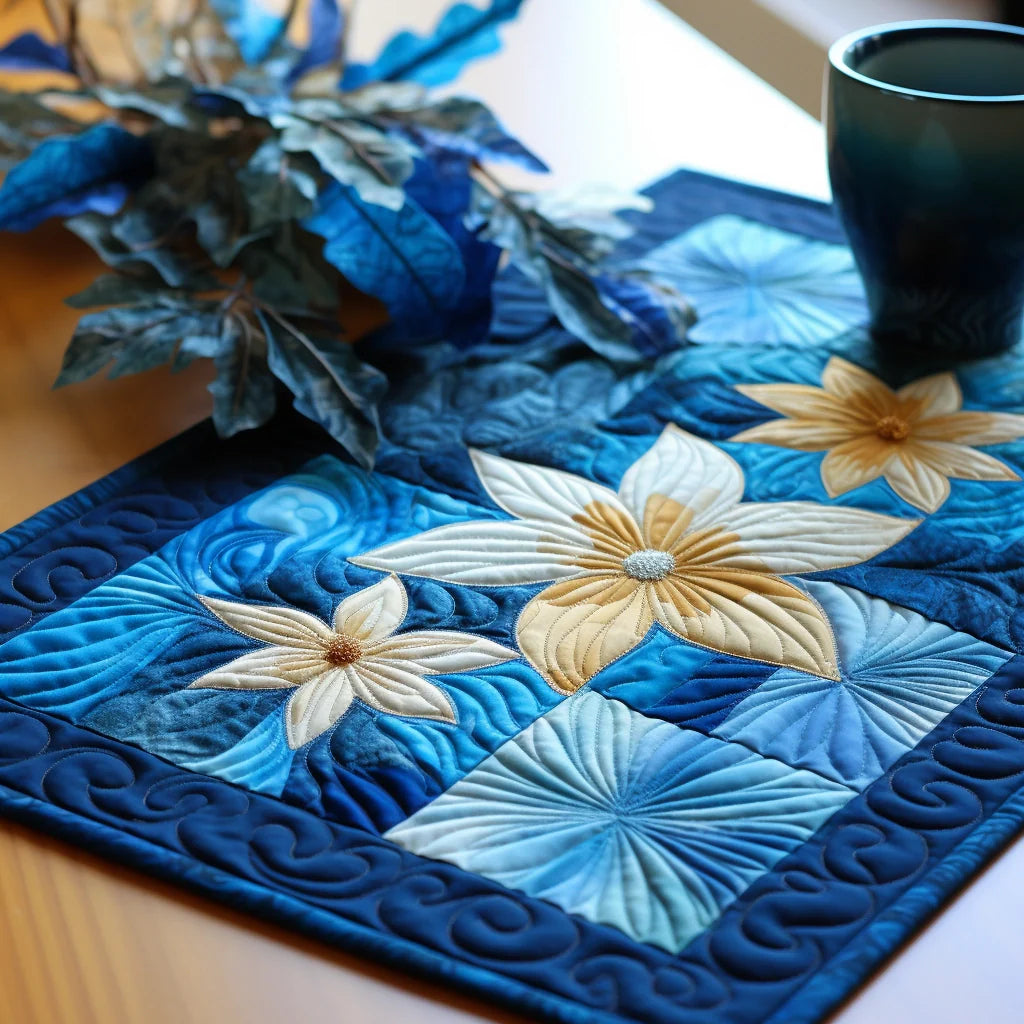 Flower Quilted Placemat Placemats For Round Table Retirement Gift Ideas For Men