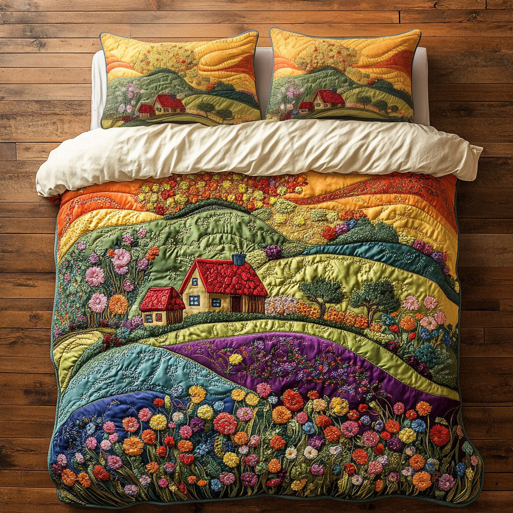 Flower Song Breeze Duvet Cover Set King Size Bed Set Best Gifts For Men