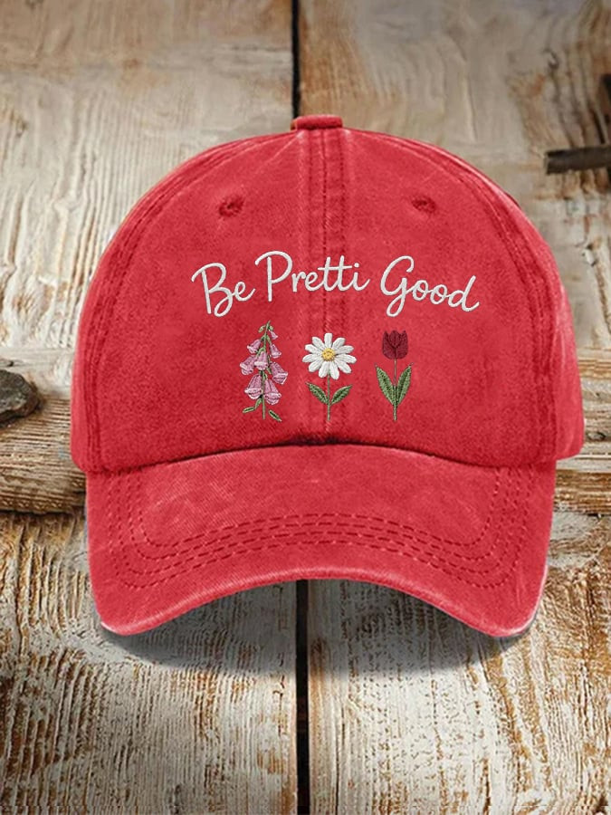 Flowers Be Pretti Good Hat Embroidered Free Minnesota Hat ICE Protest Political Cap