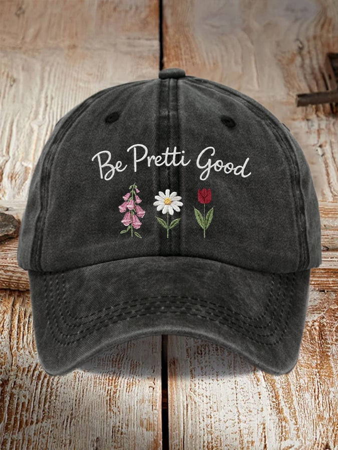Flowers Be Pretti Good Hat Embroidered Free Minnesota Hat ICE Protest Political Cap