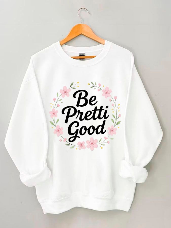Flowers Be Pretti Good Sweatshirt I Stand With Minnesota Sweatshirt Women's Resist Apparel