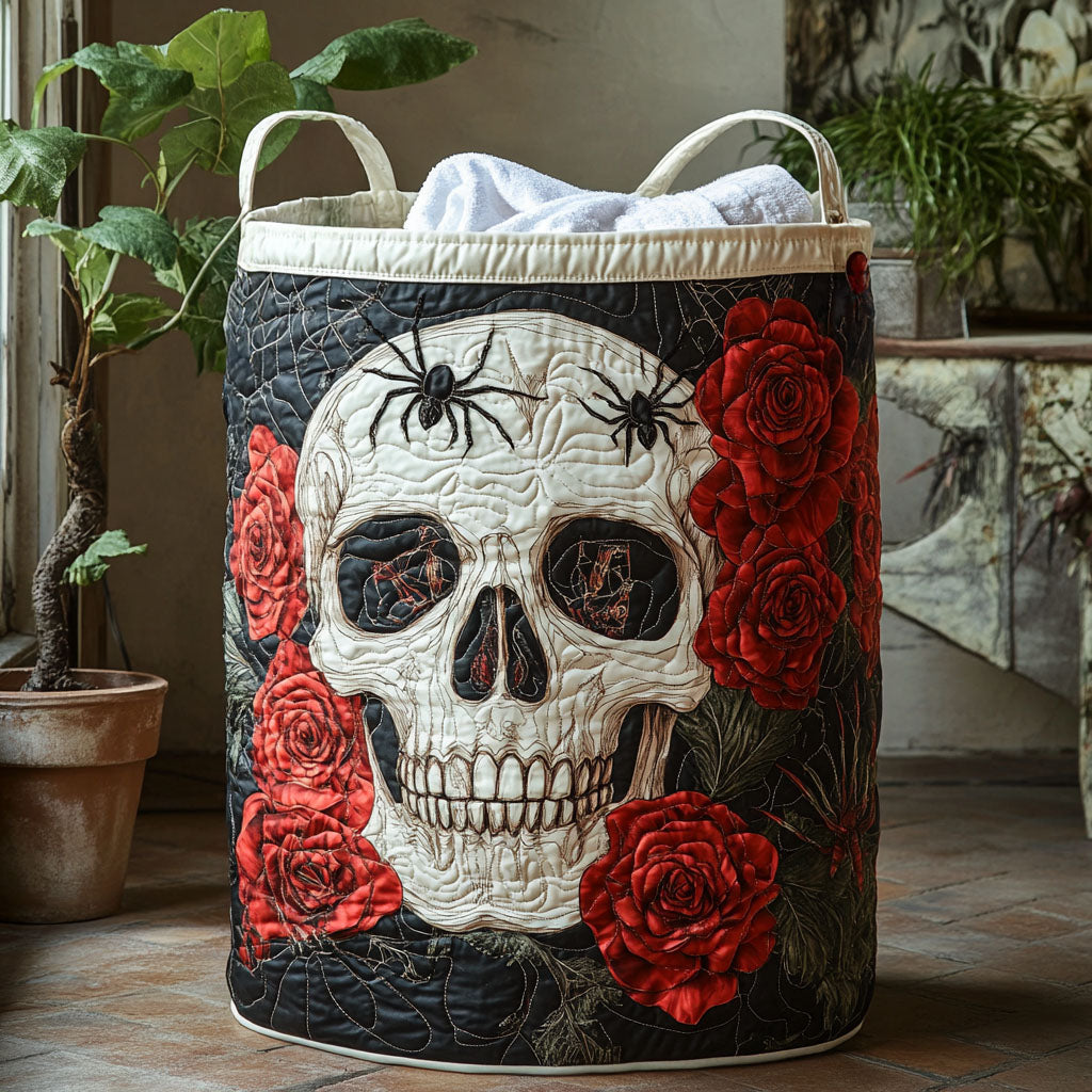 Flowers For The Gone Quilted Laundry Basket Father's Day Merch Gift