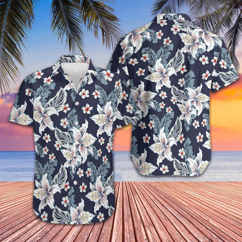 Flowers Hawaiian Shirt Short Sleeve Button Down Beach Shirts Gifts For Him Flowers Hawaiian Shirt Short Sleeve Button Down Beach Shirts Gifts For Him