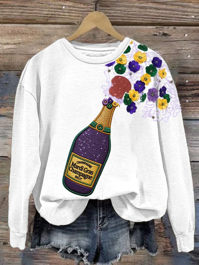 Flowers Mardi Gras Sweatshirt Fat Tuesday Apparel Great Gifts For Wife Flowers Mardi Gras Sweatshirt Fat Tuesday Apparel Great Gifts For Wife
