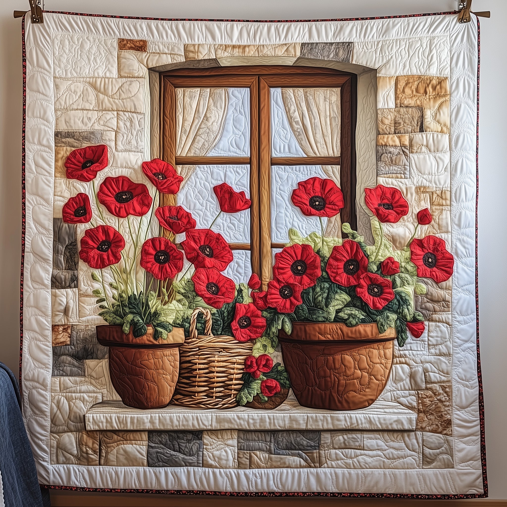 Flowers Quilted Blanket Couch Throw BlanketChristmas Presents For Your Family