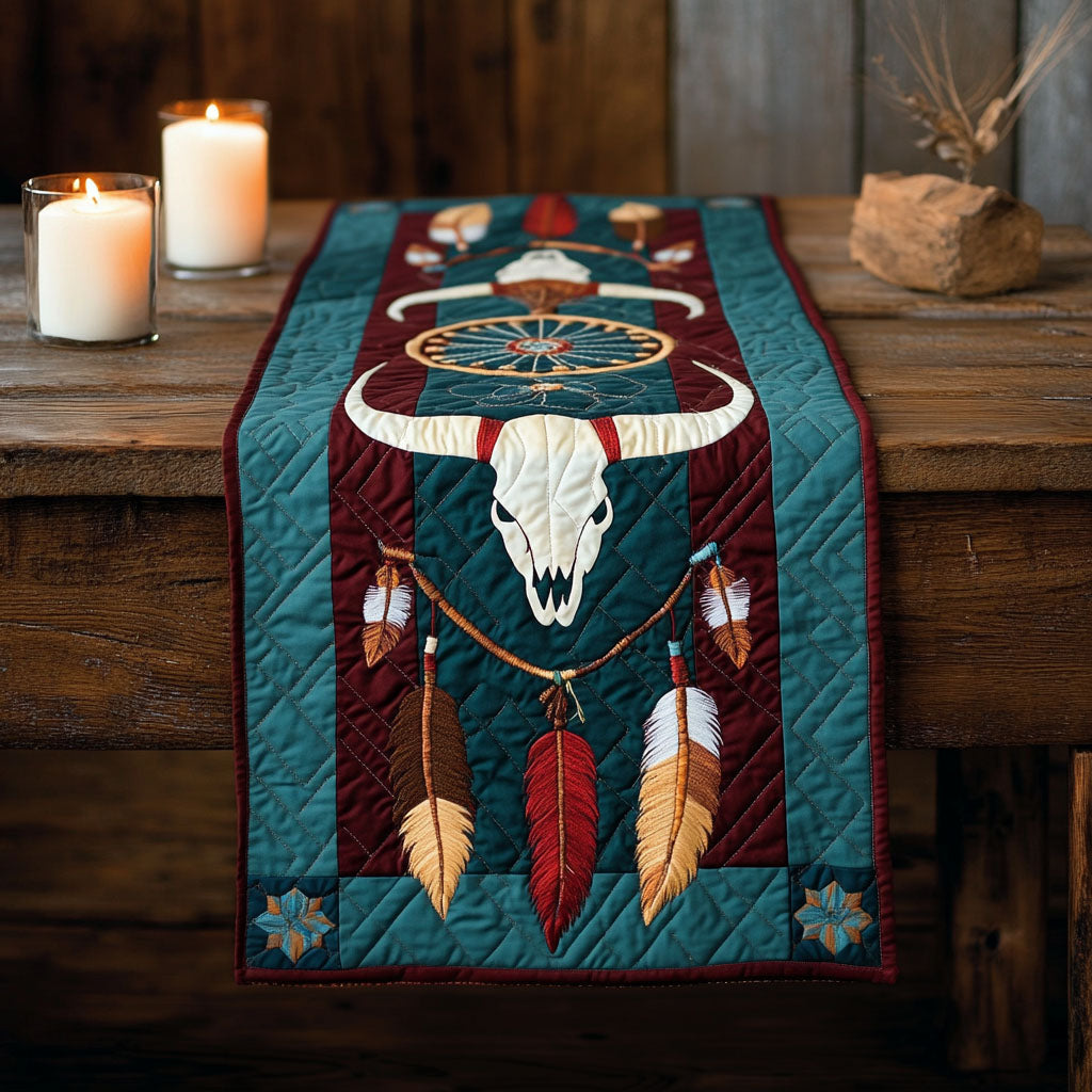 Flowing Elements Quilted Table Runner Dining Table Ideas Native American Gifts For Him