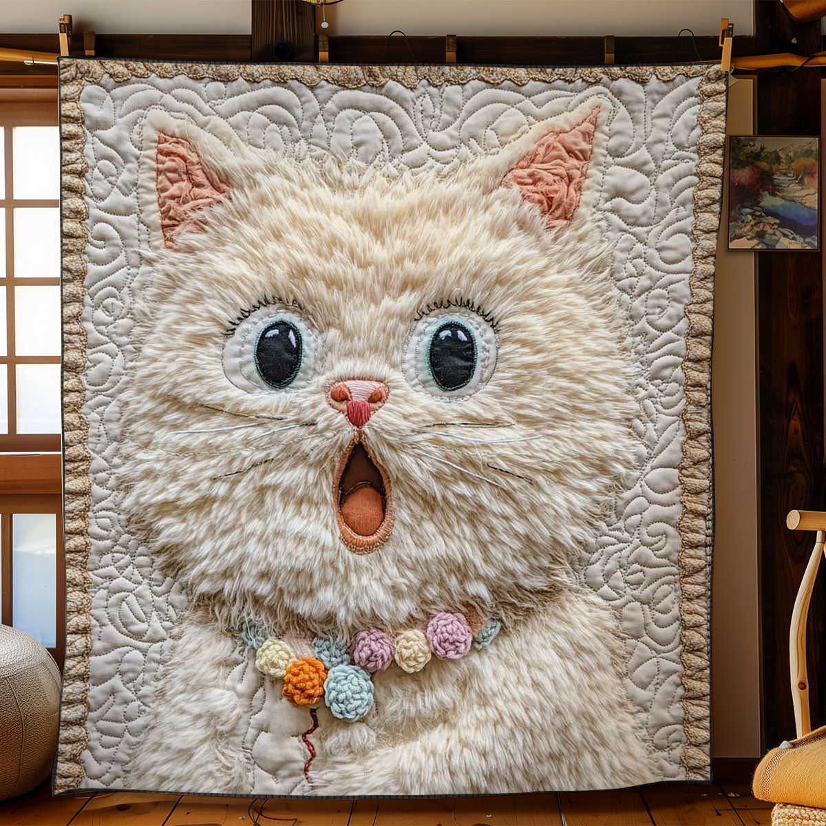 Fluffy Cat Quilt Ultra-Soft Quilt Blanket for Hotel-Like Experience