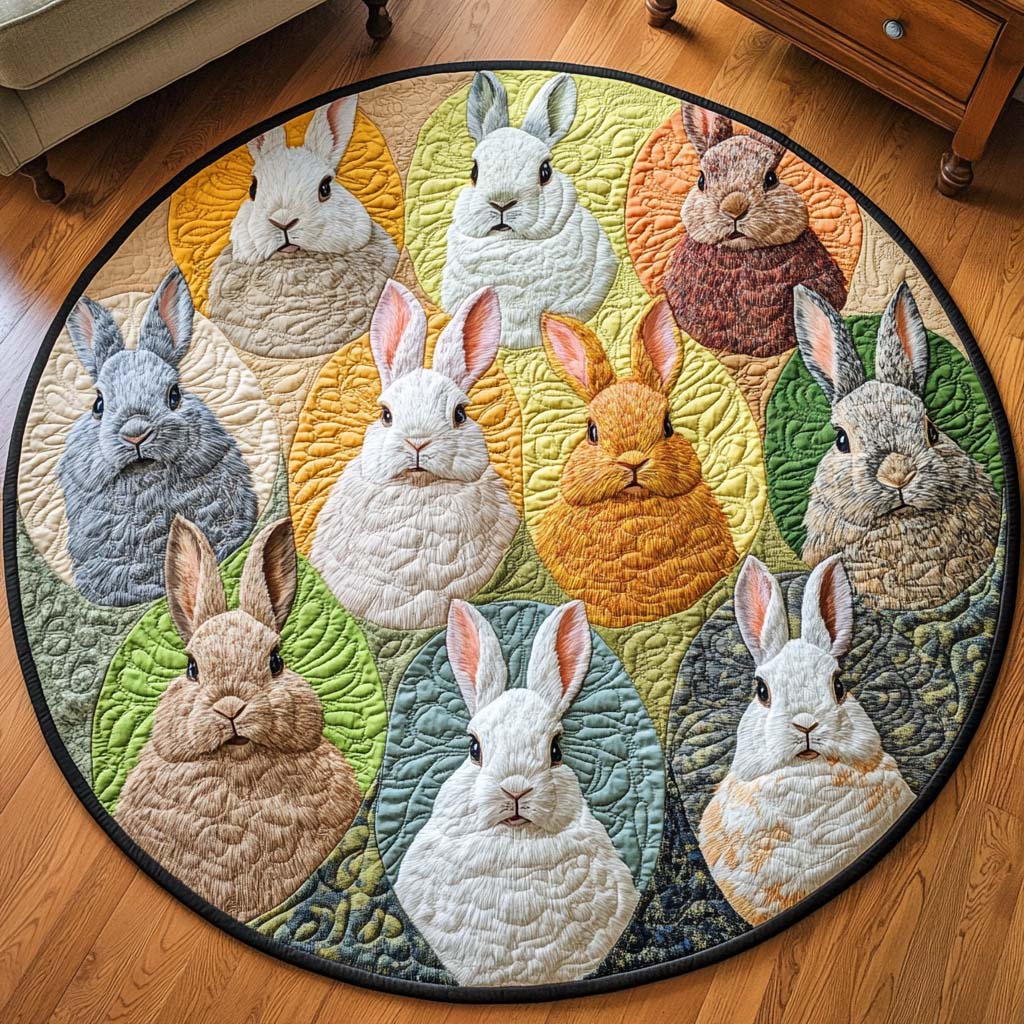 Fluffy Friend Quilted Round Mat Entryway Ideas Christmas Gift Ideas For Farmers