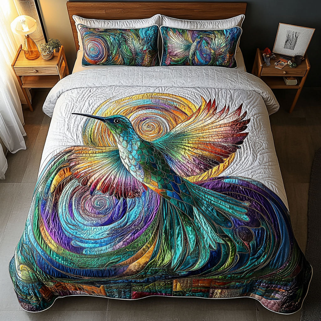 Flutter Breeze Quilted Bedding Set Thoughtful Bedding Gift for Cozy Winter Nights