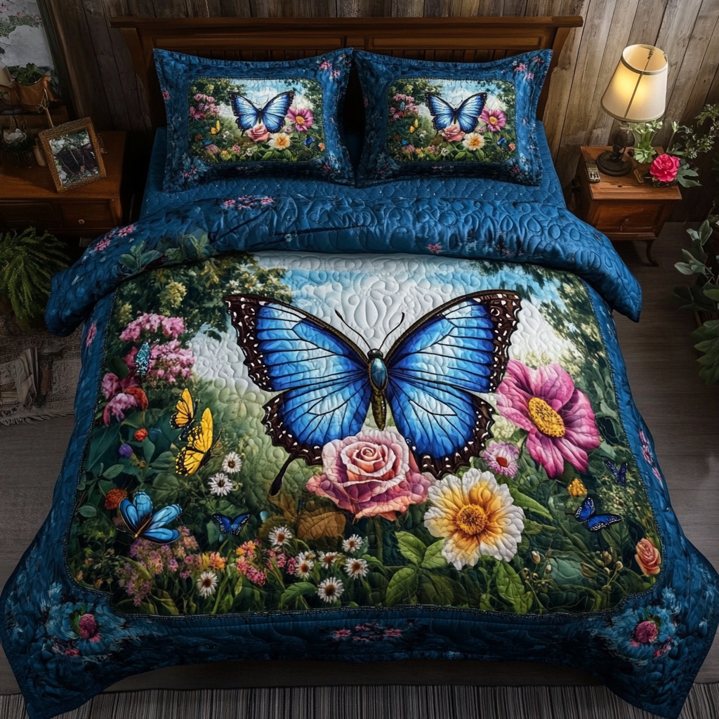 Flutter Grace Quilted Bedding Set Bed Decor Ideas Best Butterfly Gifts For Christmas