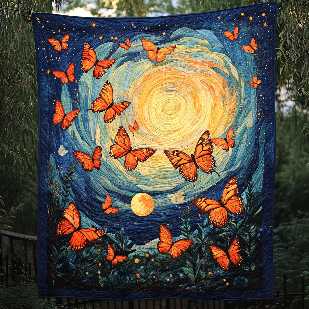 Fluttering Dreams Quilted Blanket Butterfly Birthday Gifts