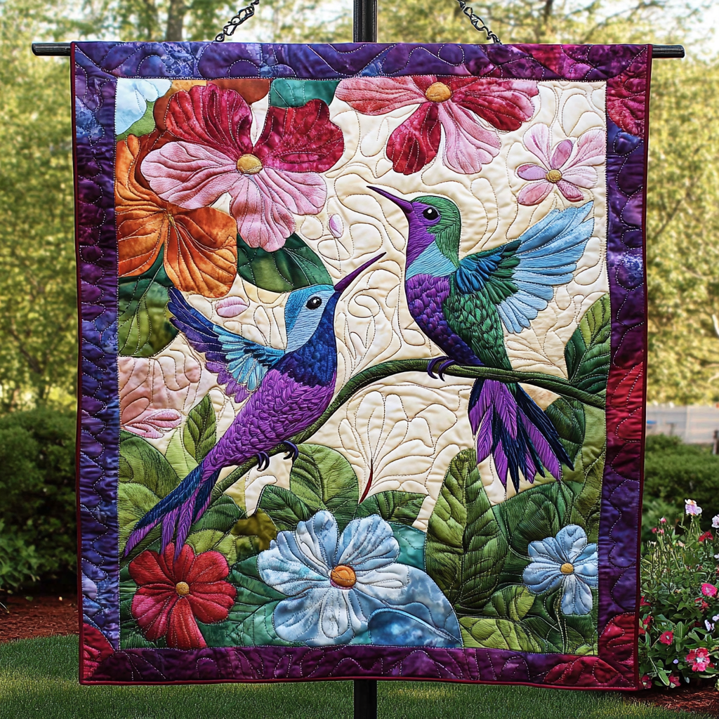 Fluttering Grace Quilted Blanket Gift Ideas For Bird Lovers