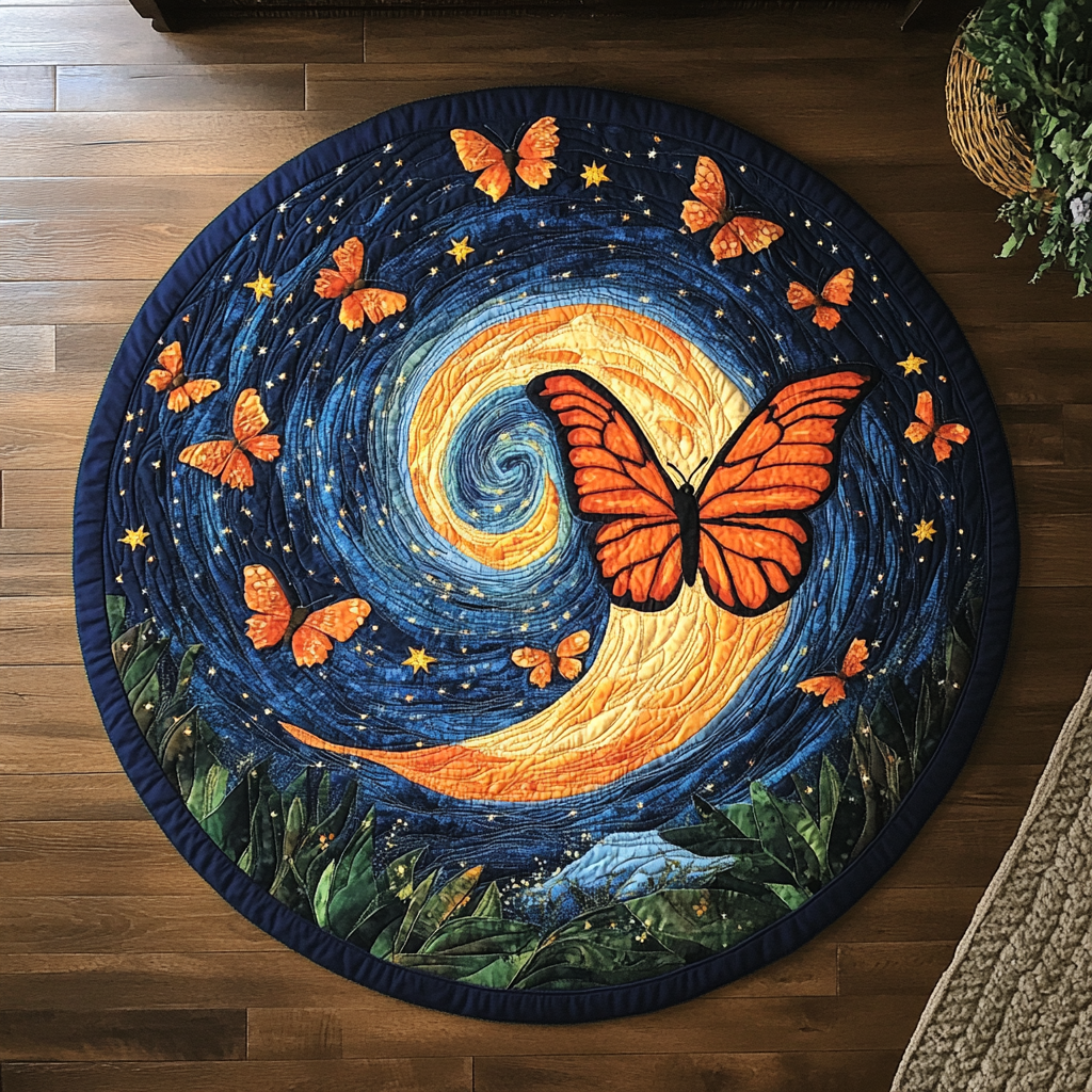 Fluttering Grace Quilted Round Mat Front Door Entryway Ideas Best Christmas Gift For A Farmer