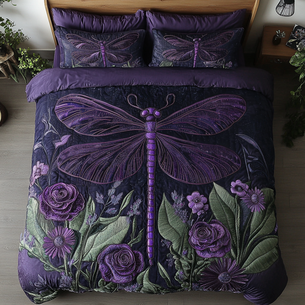 Fly Away Quilted Bedding Set Bedroom Decor Ideas Best Dragonfly Presents
