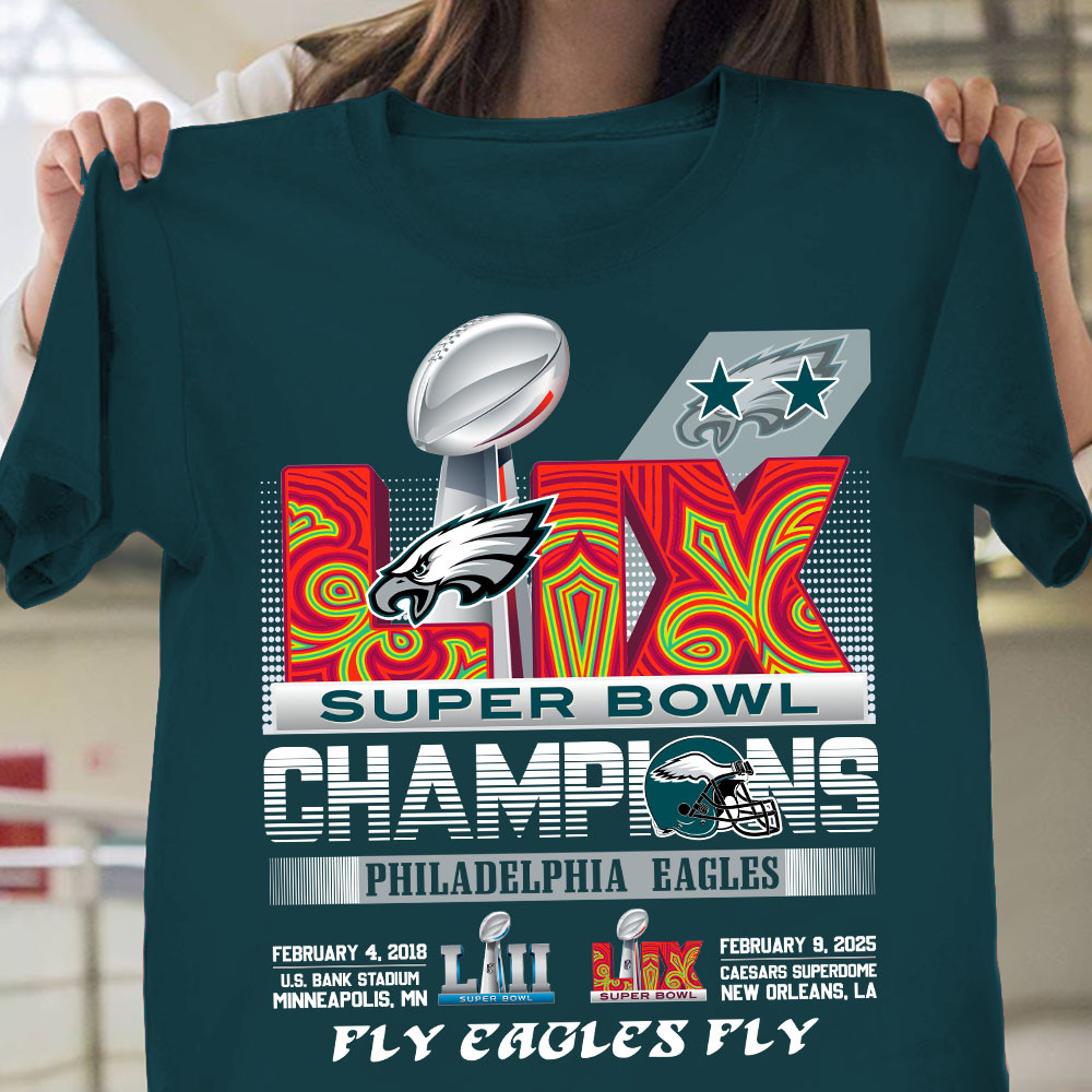 Fly Eagles Fly Philadelphia Eagles Super Bowl Champions T-Shirt Gifts For Football Lovers