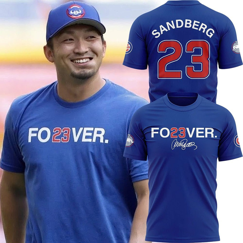 FO23VER Ryne Sandberg Forever Signature T-Shirt