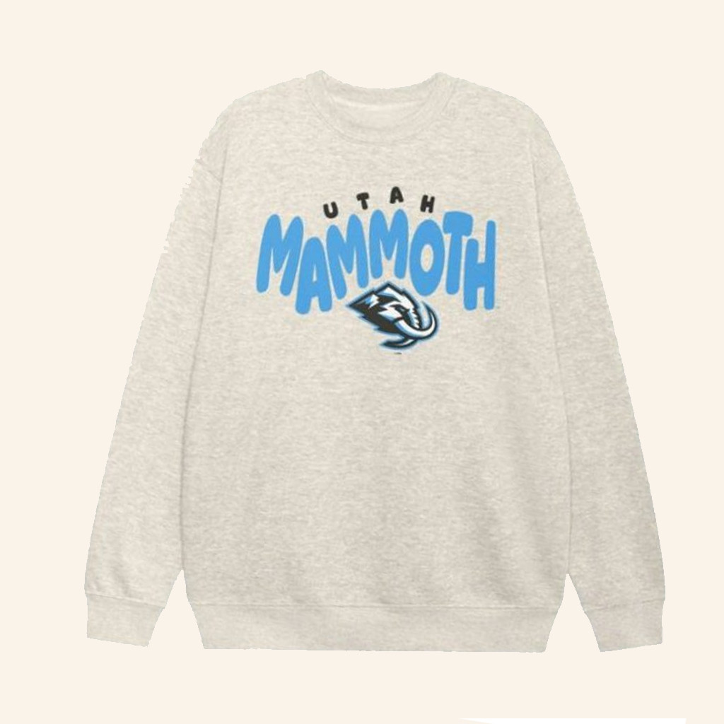 Foco Merch Utah Mammoth Bubble Sweatshirt Presents For Hockey Lovers