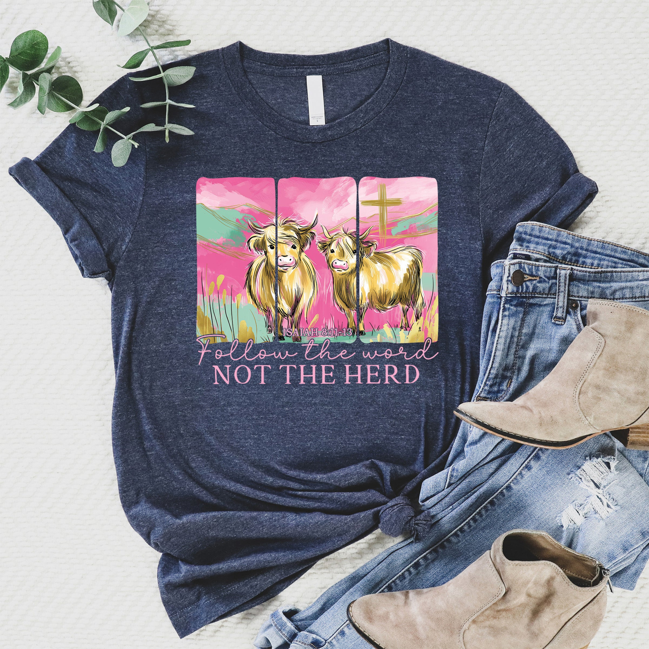 Follow The Word T-Shirt Christian Faith Apparel Bible Best Gift For Believers