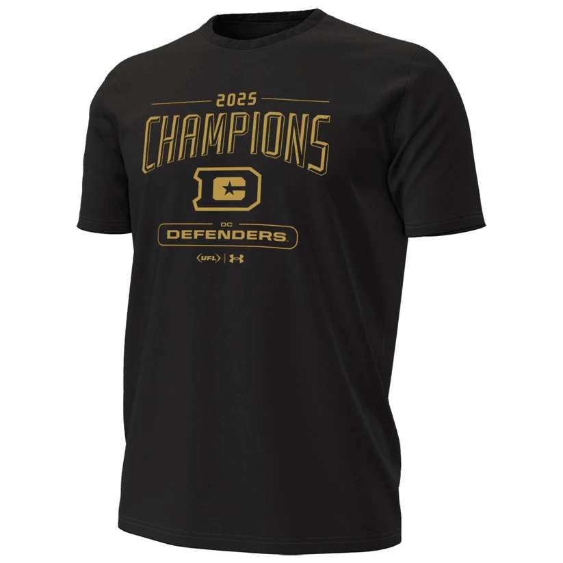 Fontaines DC Defenders Football UFL Champions 2025 T-Shirt Merch Apparel Fan Gear Gifts