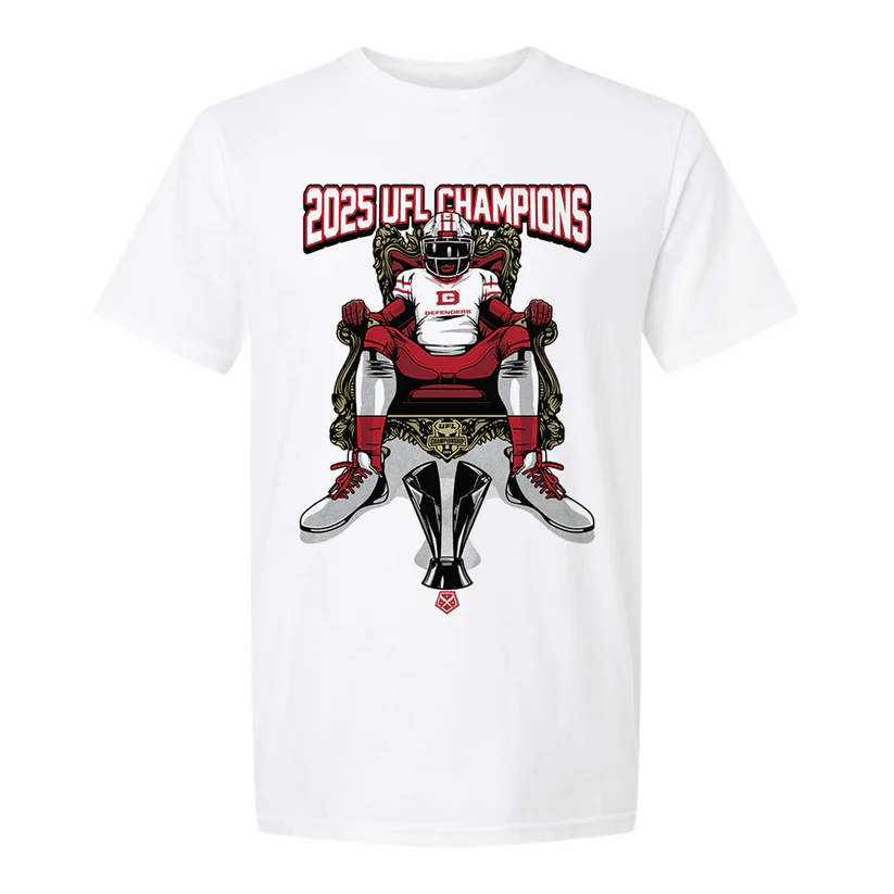 Fontaines DC Defenders UFL Champions 2025 T-Shirt Merch Gifts For Football Lovers Fans
