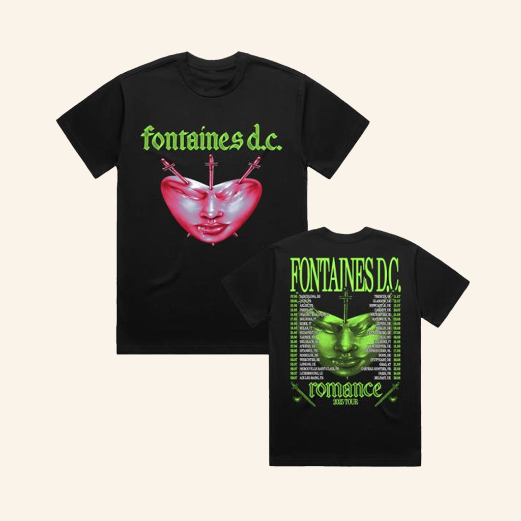 Fontaines DC Merch Favourite Heart Summer 2025 Shirt Best Gifts For Music Lovers Fontaines DC Merch Favourite Heart Summer 2025 Shirt Best Gifts For Music Lovers
