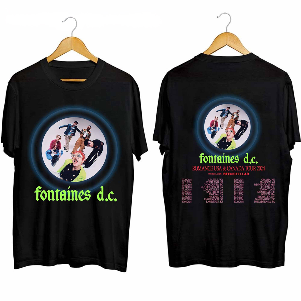 Fontaines DC Romance USA And Canada Tour Shirt Fontaines DC Merch Gift Ideas For Music Lovers Fontaines DC Romance USA And Canada Tour Shirt Fontaines DC Merch Gift Ideas For Music Lovers