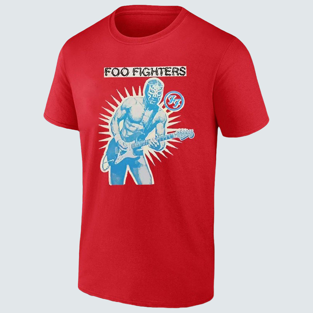 Foo Fighters Australia Tasmania Venue Live At Utas Stadium On 24 January 2026 Lucha Libre Shirt Foo Fighters Australia Tasmania Venue Live At Utas Stadium On 24 January 2026 Lucha Libre Shirt