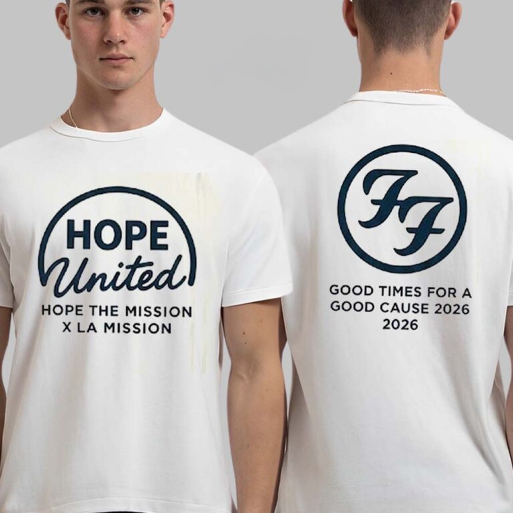 Foo Fighters Hope United Benefit Show X LA Mission Shirt In Los Angeles At The Kia Forum On Dec 7 2025