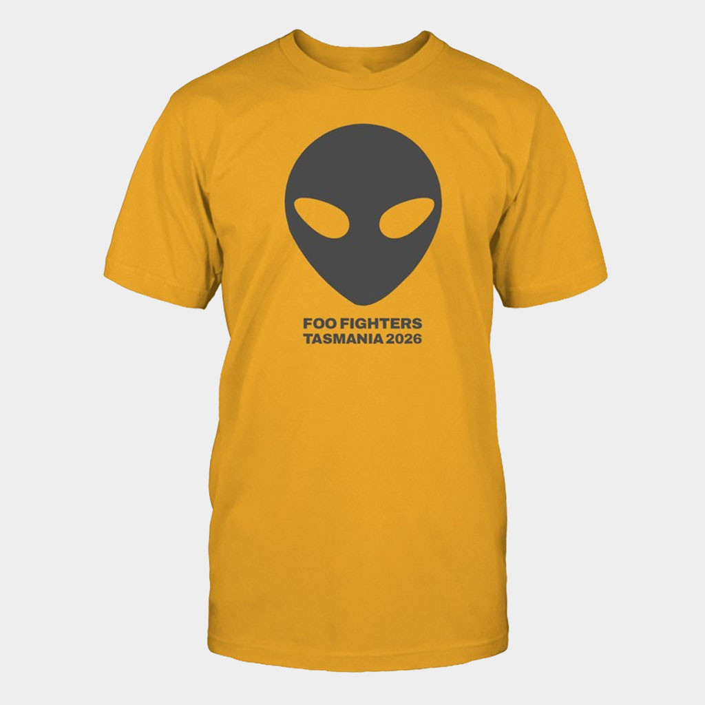 Foo Fighters Merch Alien Tasmania 2026 T-Shirt Gifts For Husband Rock Lovers
