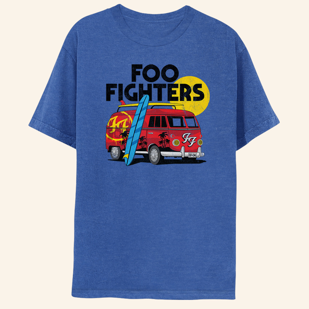 Foo Fighters Merch Camper Van Foo Fighters Logo T-Shirt Gift For Rock Band Fans Foo Fighters Merch Camper Van Foo Fighters Logo T-Shirt Gift For Rock Band Fans
