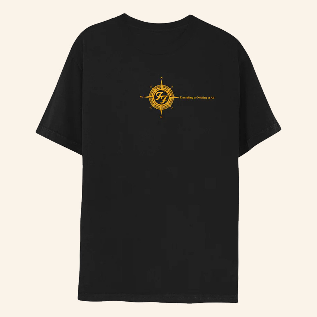 Foo Fighters Merch Compass T-Shirt Gift Ideas For Rock Music Lovers Foo Fighters Merch Compass T-Shirt Gift Ideas For Rock Music Lovers