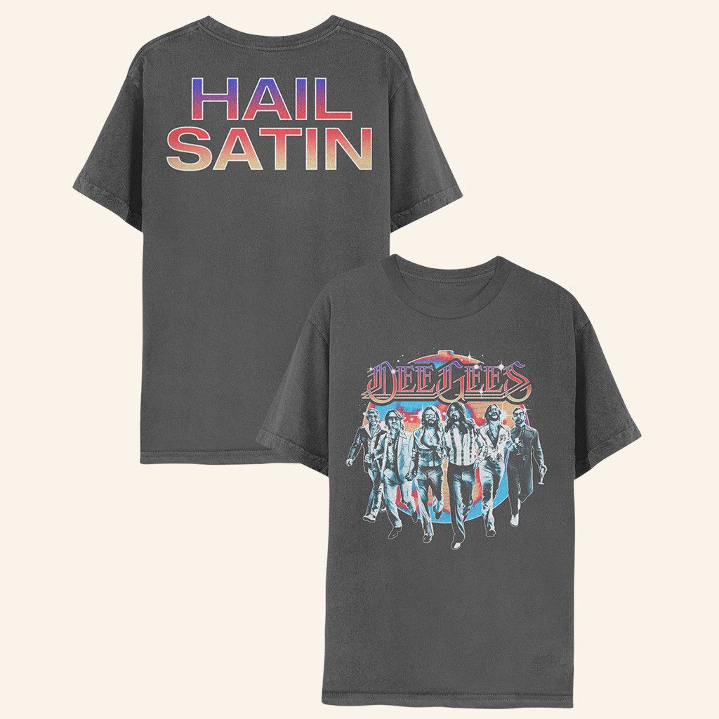 Foo Fighters Merch Dee Gees Hail Satin T-Shirt Gift For Rock Band Fans Foo Fighters Merch Dee Gees Hail Satin T-Shirt Gift For Rock Band Fans