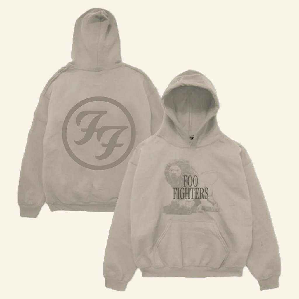 Foo Fighters Merch FF Lion Hoodie Unique Birthday Gift For Husband Foo Fighters Merch FF Lion Hoodie Unique Birthday Gift For Husband
