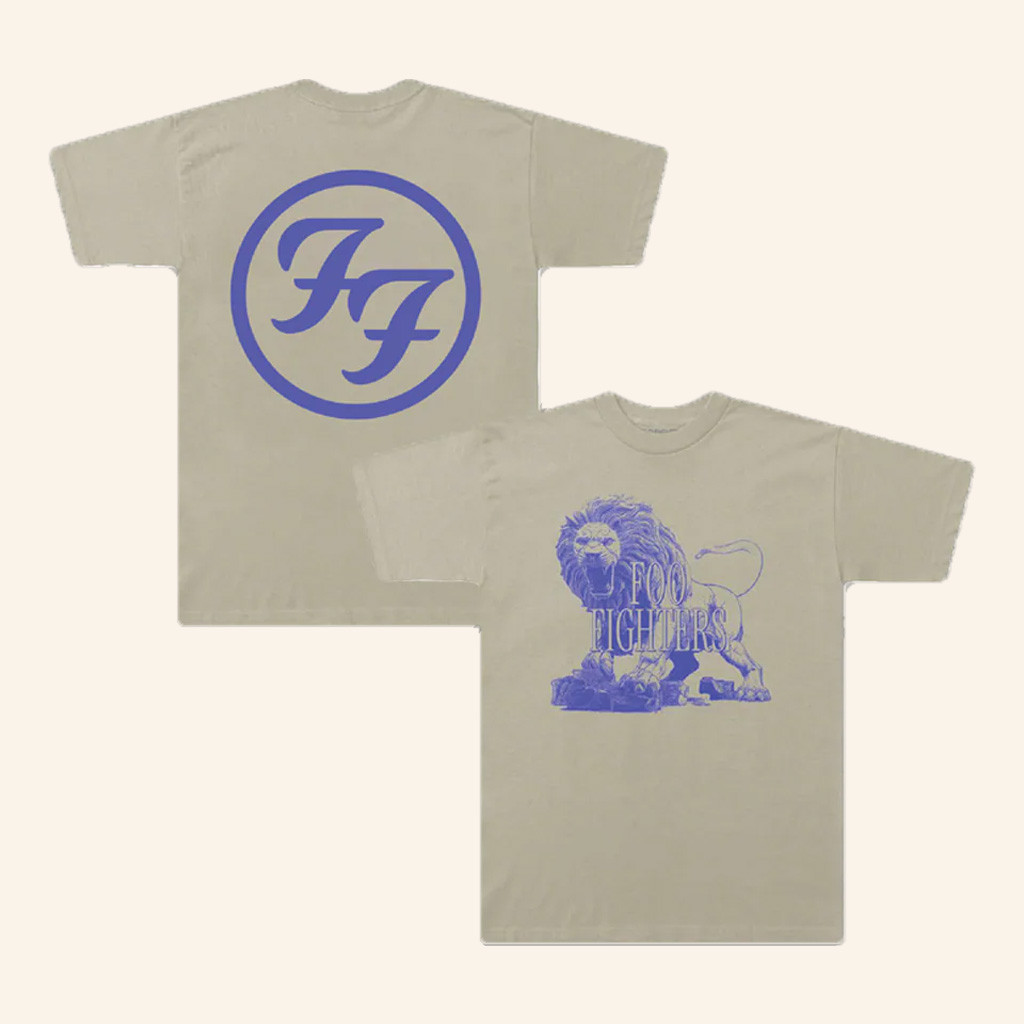 Foo Fighters Merch FF Lion T-Shirt Best Gifts For Rock Music Lovers