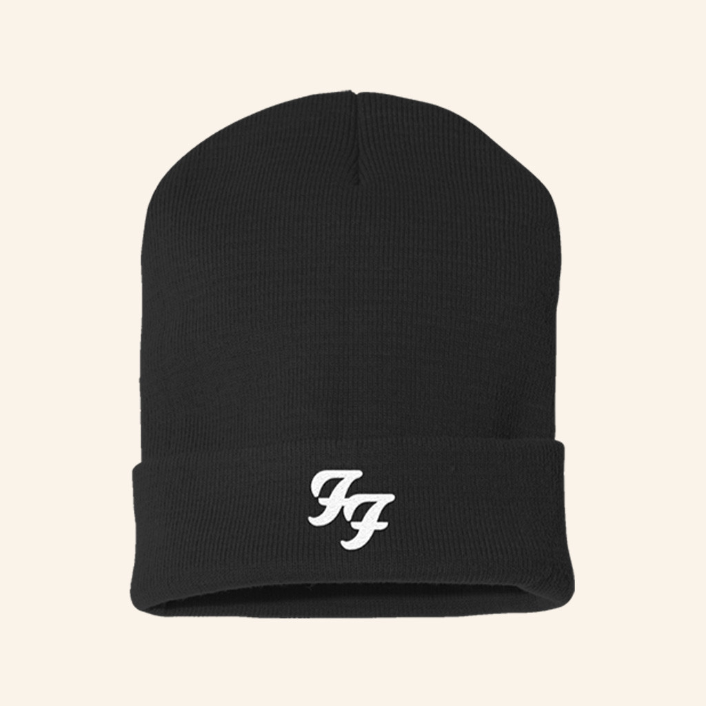 Foo Fighters Merch FF Logo Beanie Birthday Gifts For Music Lovers Foo Fighters Merch FF Logo Beanie Birthday Gifts For Music Lovers