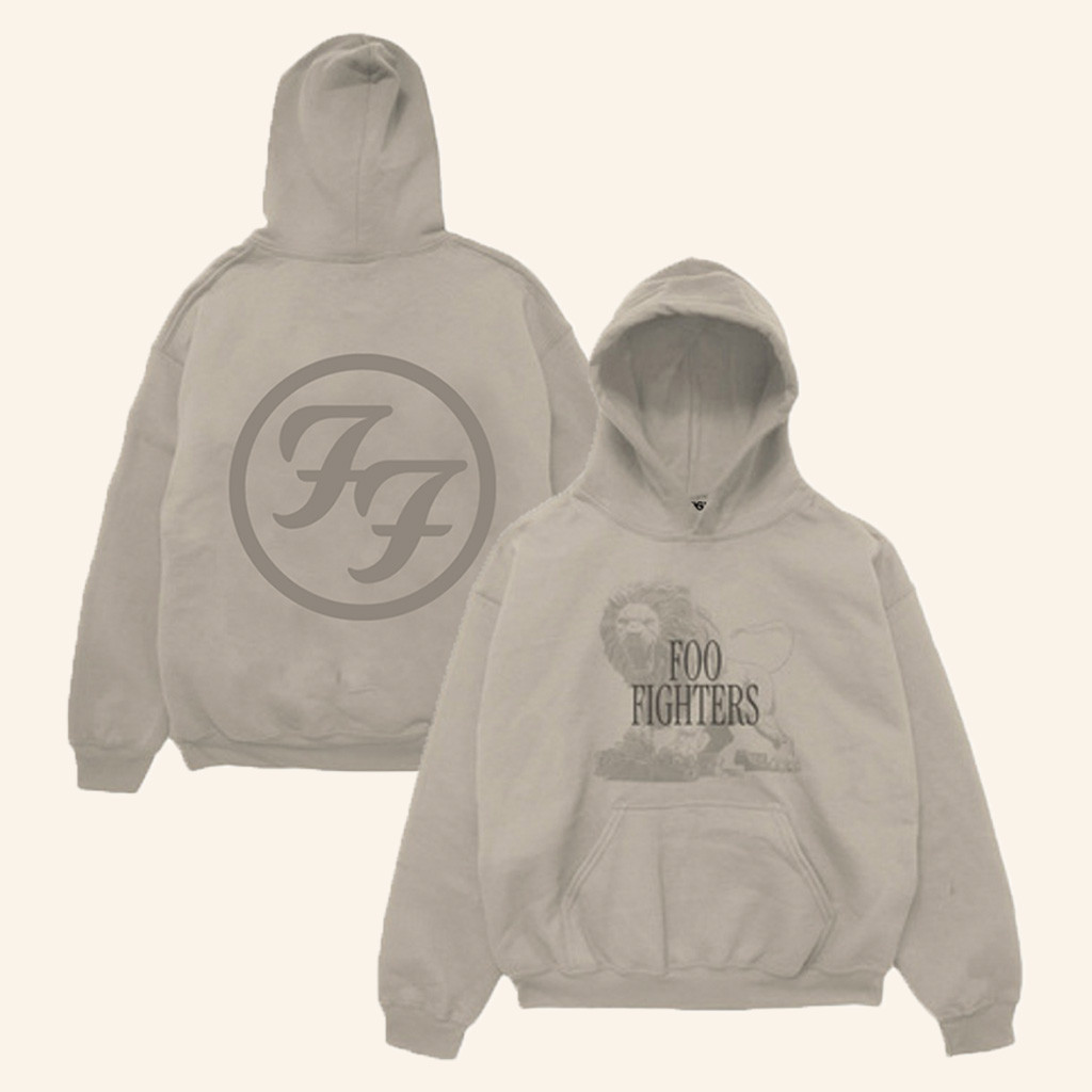 Foo Fighters Merch FF Logo Lion Hoodie Unique Gifts For Music Lovers Foo Fighters Merch FF Logo Lion Hoodie Unique Gifts For Music Lovers
