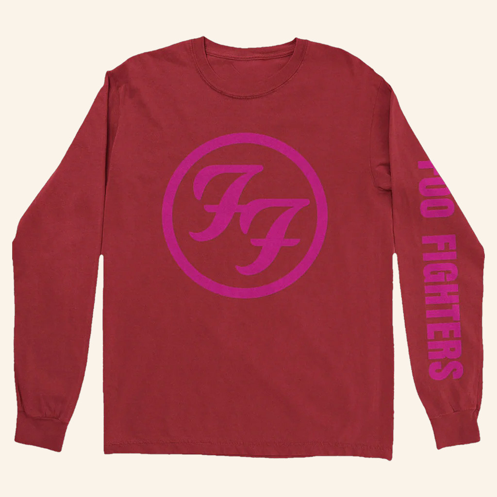 Foo Fighters Merch FF Logo Long Sleeve Shirt Gifts For Rock Music Lovers