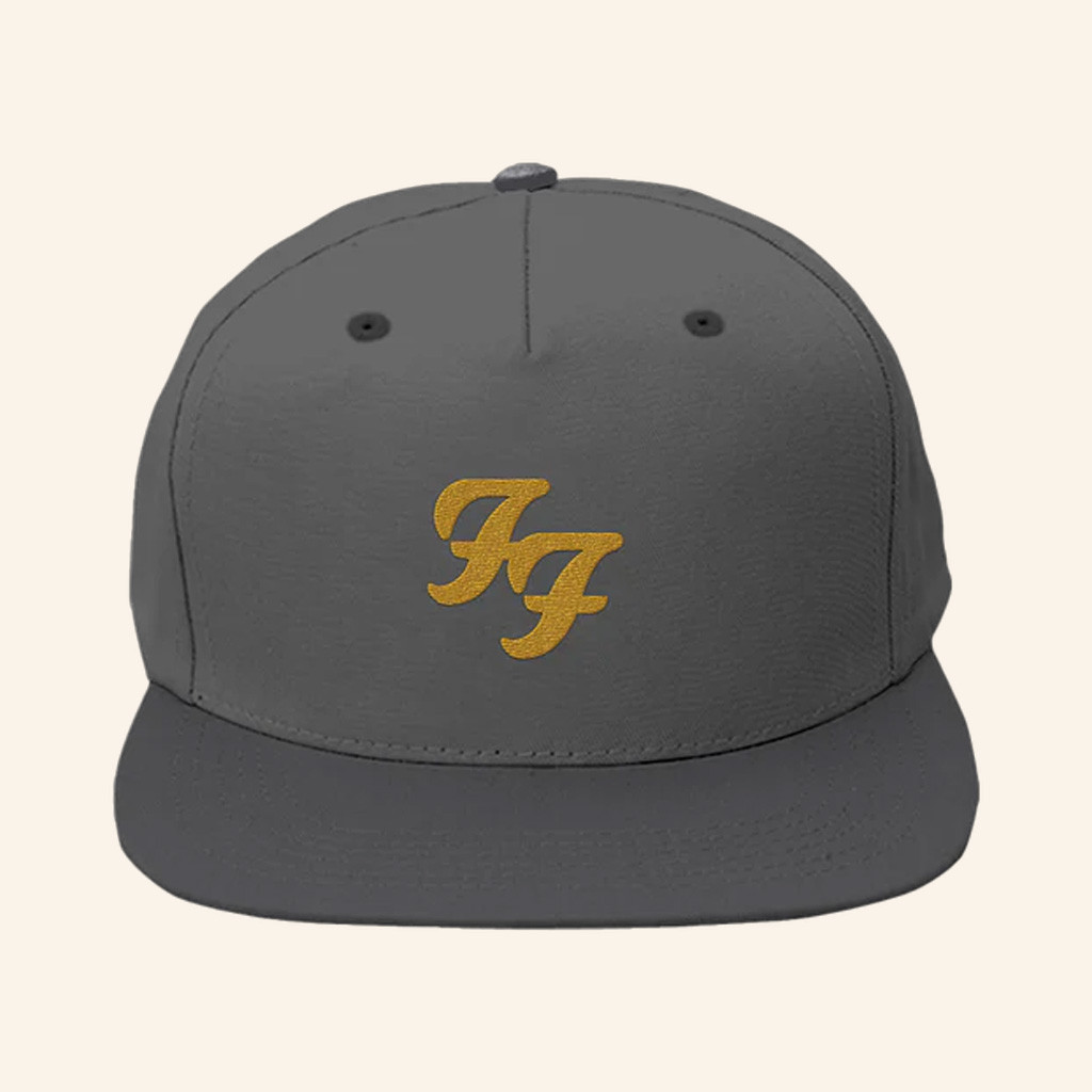 Foo Fighters Merch FF Logo Snapback Hat Embroidered Cool Gifts For Rock Lovers