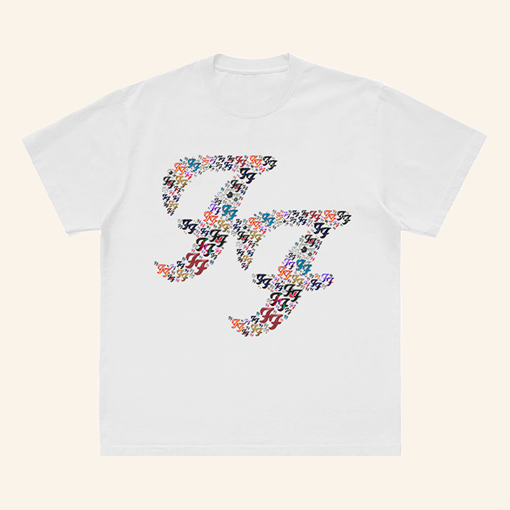 Foo Fighters Merch FF Repeat Logo T-Shirt Best Gifts For Music Lovers Foo Fighters Merch FF Repeat Logo T-Shirt Best Gifts For Music Lovers