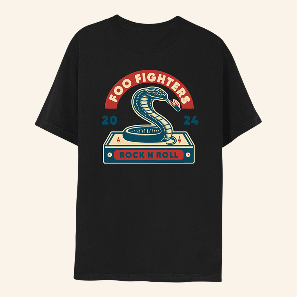 Foo Fighters Merch Foo Fighters Cobra T-Shirt Presents For Music Lovers