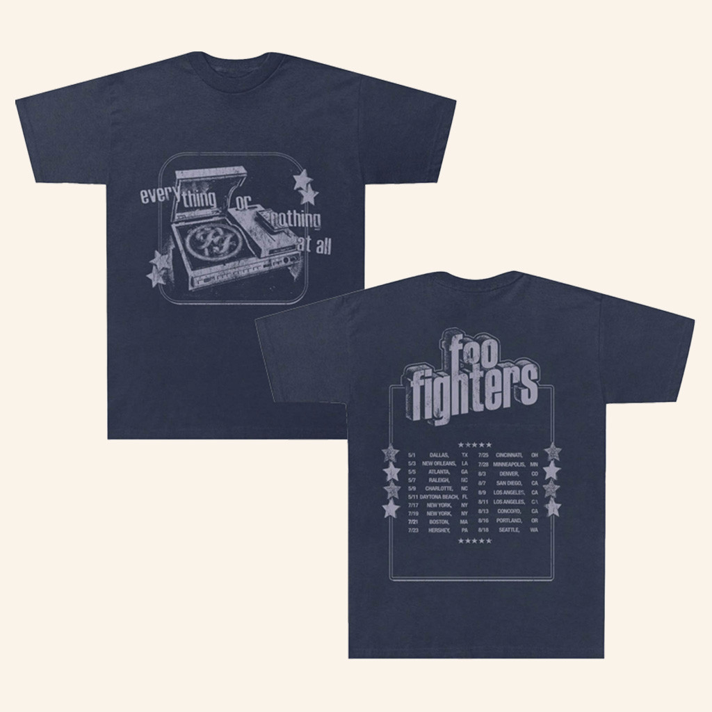 Foo Fighters Merch Record Player Tour T-Shirt Presents For Music Lovers Foo Fighters Merch Record Player Tour T-Shirt Presents For Music Lovers