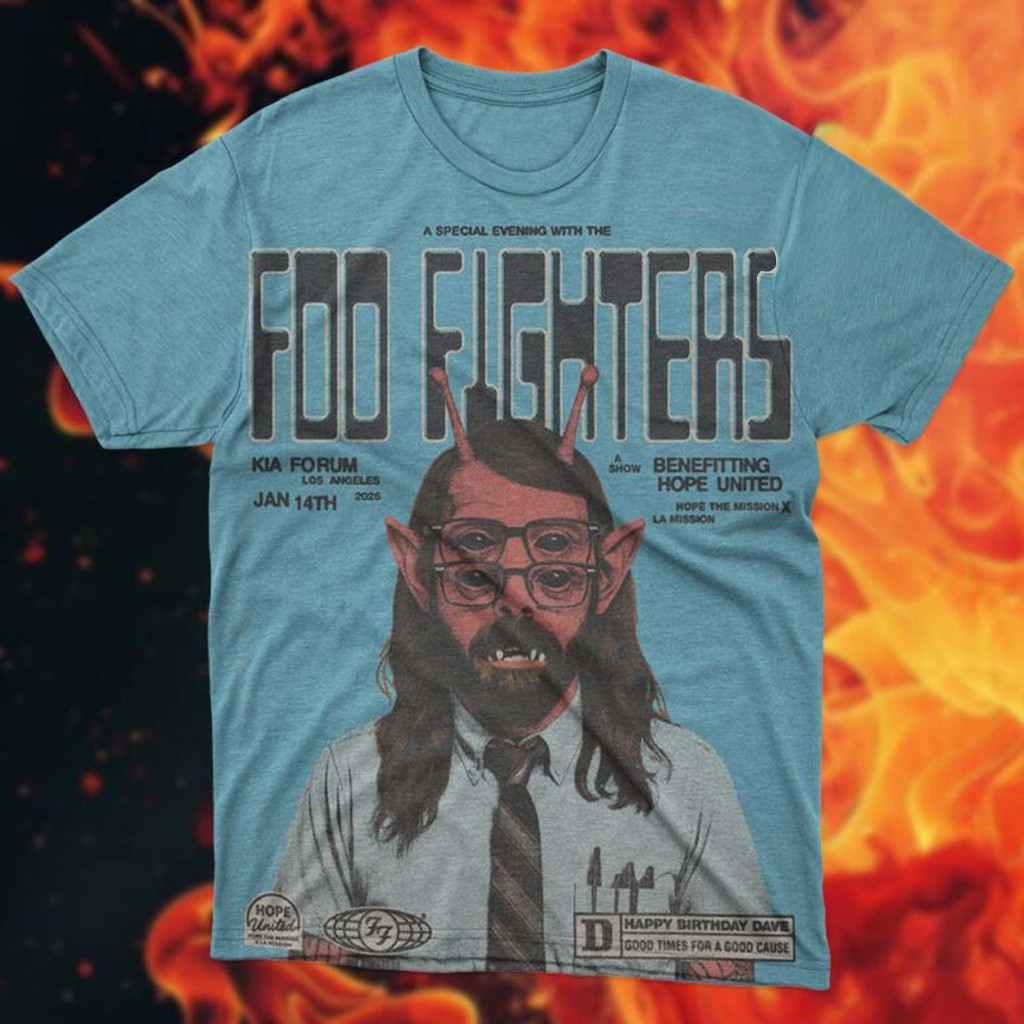 Foo Fighters Shirt Show Kia Forum Los Angeles In January 14 2026 Happy Birthday Dave T-Shirt Foo Fighters Shirt Show Kia Forum Los Angeles In January 14 2026 Happy Birthday Dave T-Shirt