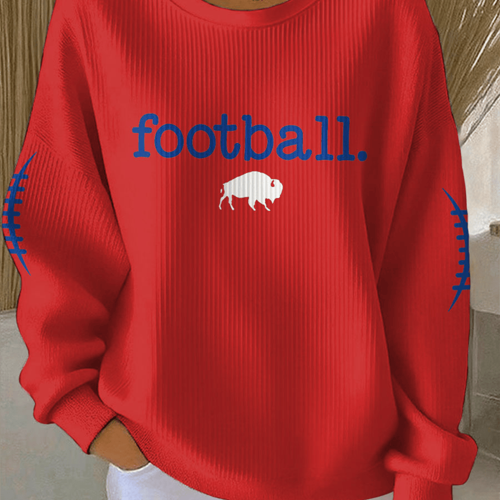 Football Buffalo Bills Sweatshirt Game Day Football Merchandise Gift For Her
