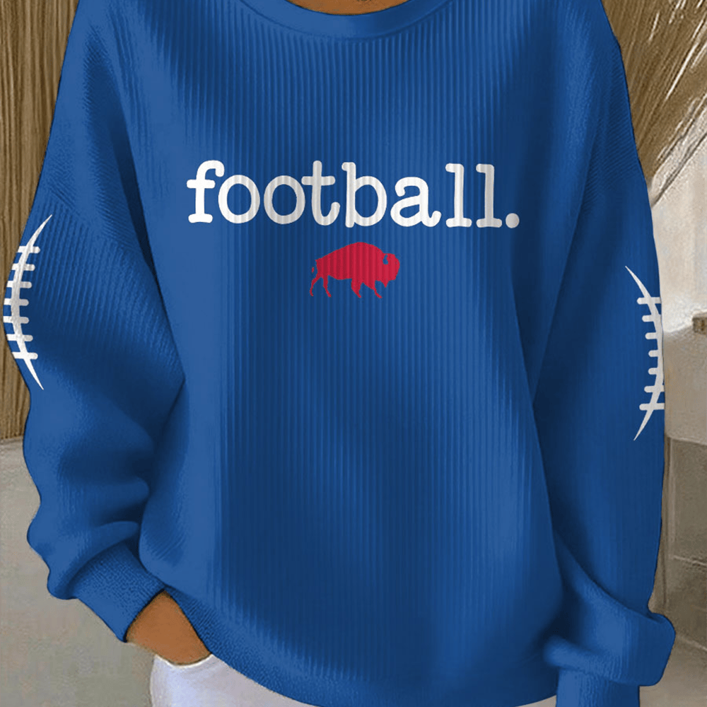 Football Buffalo Bills Sweatshirt Game Day Sweatshirt Football Gift For Girlfriend