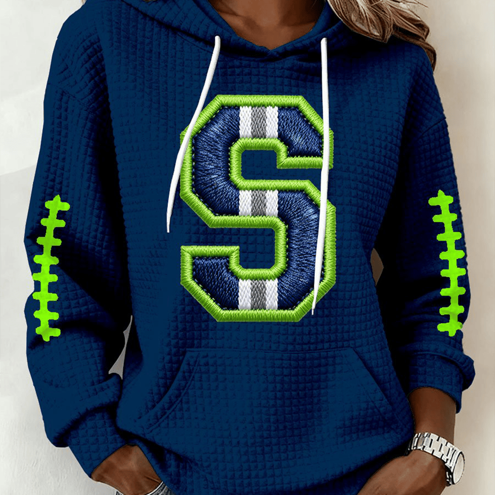 Football Game Day Hoodie Seattle Seahawks Hooded Sweatshirt Football Lover Gifts