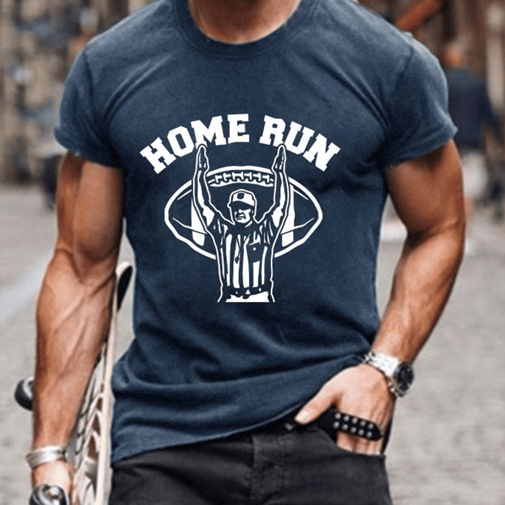 Football Home Run T-Shirt Game Day Football Clothes Unique Gift For Boyfriend
