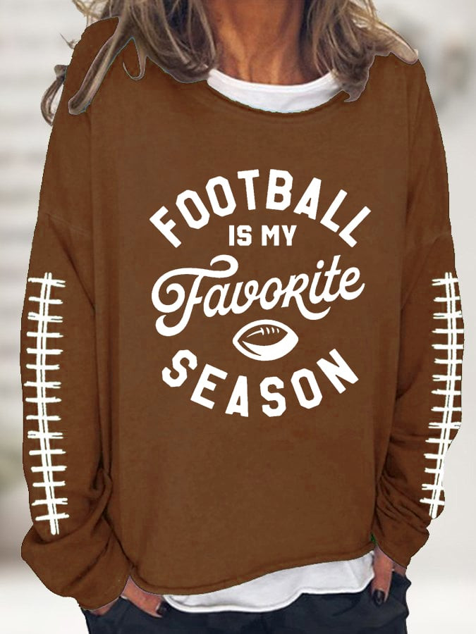 Football Is My Favorite Season Sweatshirt Game Day Clothing Cool Gifts For Her